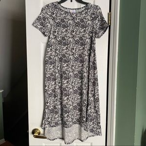LuLaRoe Black and White Carly Dress